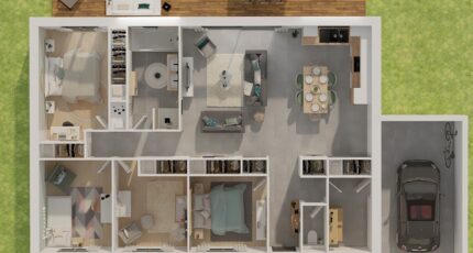 Plain-pied GA 4 ch Trendy  - LMP Constructeur