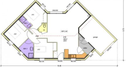 Avant-projet MALLEZAIS - 90 m² - 3 chambres  - LMP Constructeur
