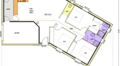 Avant-Projet LES SORINIÈRES - 85 m² - 3 chambres  - LMP Constructeur