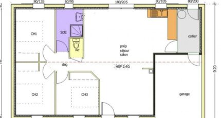 Avant-Projet AIZENAY – 81 m² - 3 chambres   - LMP Constructeur
