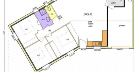 Avant-Projet NALLIERS - 85 m² - 3 chambres  - LMP Constructeur