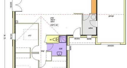 Avant-projet CLISSON - 90 m² - 3 chambres   - LMP Constructeur