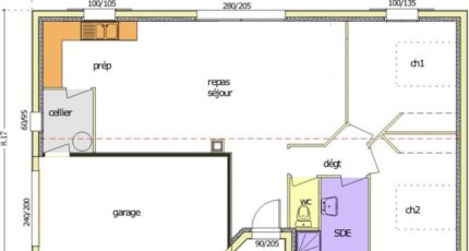 Avant Projet LA TRANCHE SUR MER - 75 m² - 2 chambres  - LMP Constructeur
