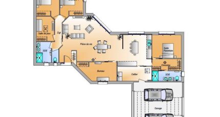 Avant projet Challans - 5 chambres - 136m²  - LMP Constructeur