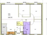 Avant projet BOURNEZEAU 72m² - 3 chambres   LMP Constructeur