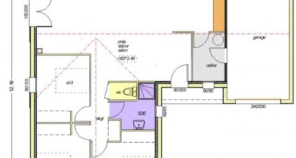 Avant-projet POUZAUGES -90 m² - 3 chambres _Duplicata  - LMP Constructeur