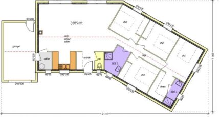 Avant projet Chantonnay – 110 m² -4 chambres  - LMP Constructeur
