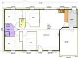 Avant-projet MONTAIGU - 90 m² - 4 chambres  LMP Constructeur