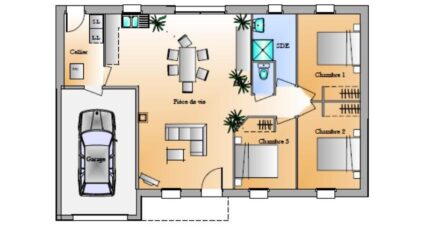 Avant-projet St Etienne Du Bois 3 Chambres  - LMP Constructeur